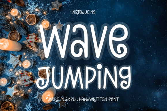A Playful Creative Font for Makers: Wave Jumping