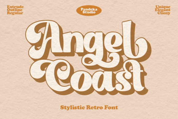 Angel Coast Font: A Retro Serif Display Typeface for Digital Brands