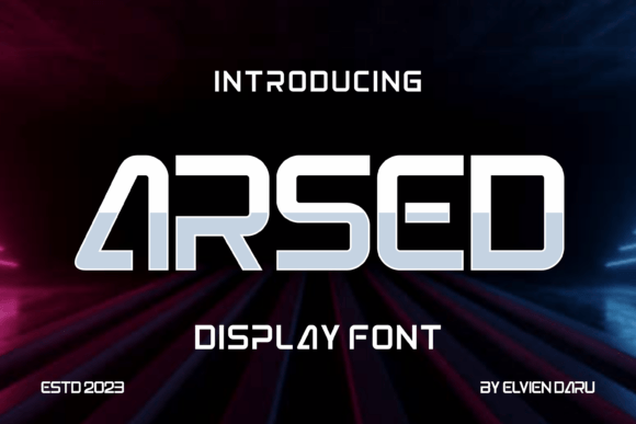 Arsed Display Font for Small Business Branding