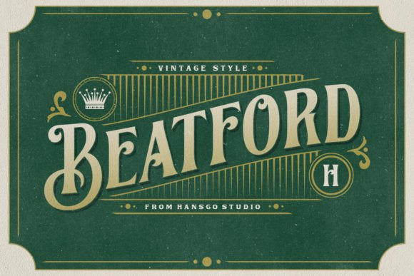 Beatford: The Vintage Display Font That Elevates Real Design Work
