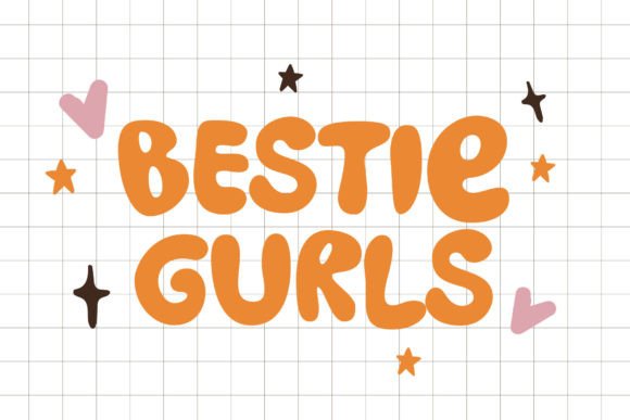 Bestie Gurls Font: A Playful Bubble Font for Joyful Branding
