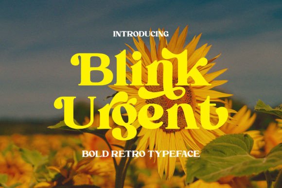 Blink Urgent Display Font for Bold Handmade Branding