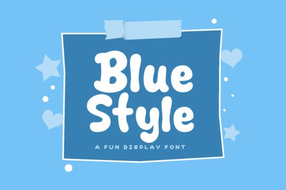 Blue Style Font: A Playful Display Typeface for Scroll-Stopping Visuals