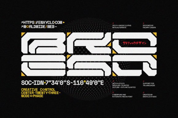 Broesq Cyberpunk Font for Bold Handmade Branding