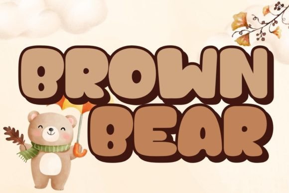 Brown Bear Script Font for Editorial Design