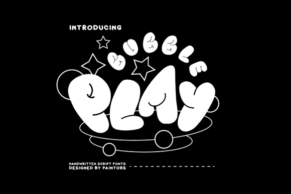 Bubble Play: A Whimsical Display Font for Bold Digital Headlines