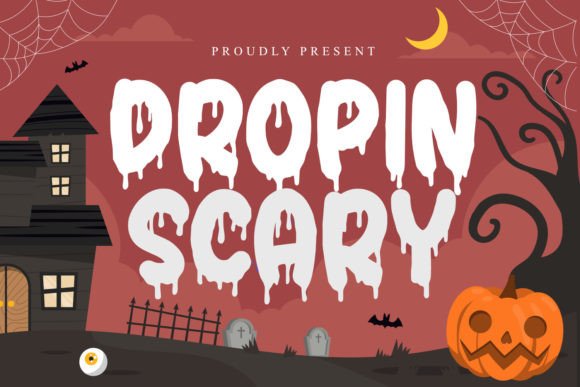 Dropin Scary Font for Halloween Display Designs