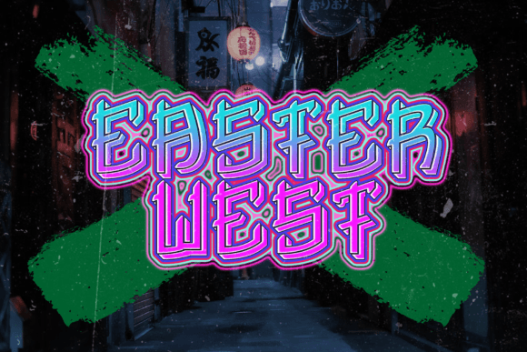 Easter West: A Clean, Modern Display Font for Editorial Design