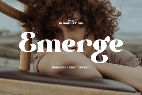 Emerge Font: Bold Serif Display for Handmade Brands