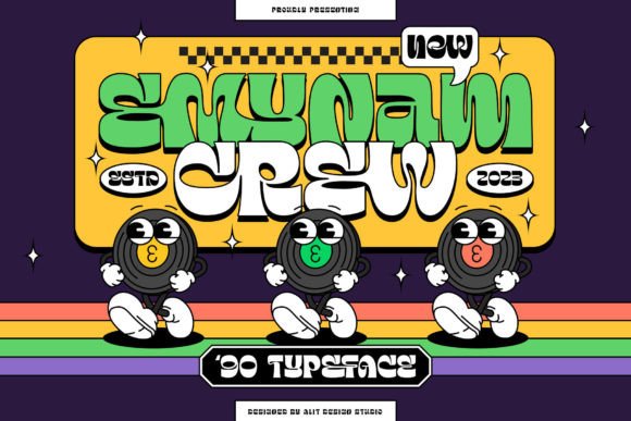 Emynam Crew: A Funky Retro Display Typeface
