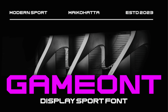 Gameont Display Font for Bold Craft Projects
