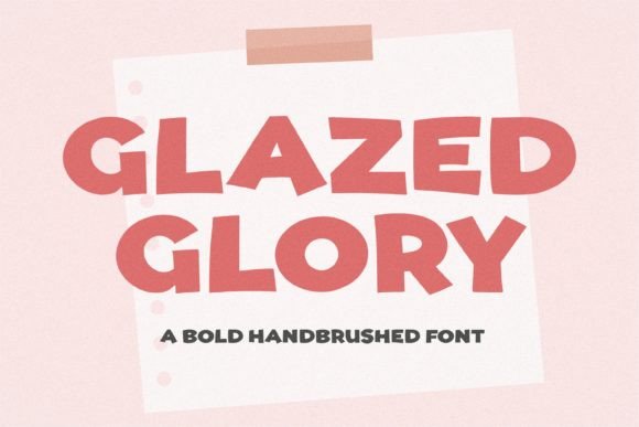 Glazed Glory Display Font for Bold Digital Branding