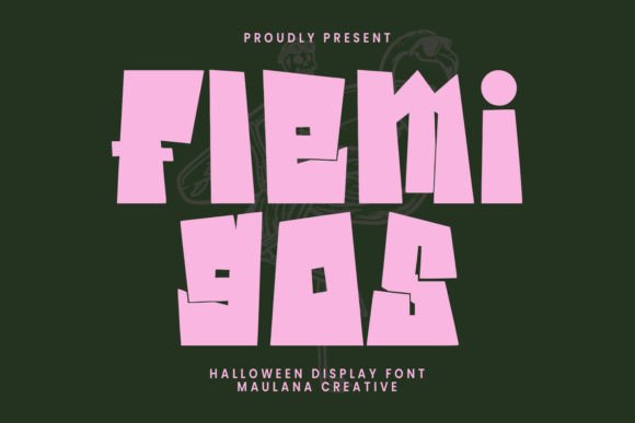 Introducing the Flemigos Halloween Display Font