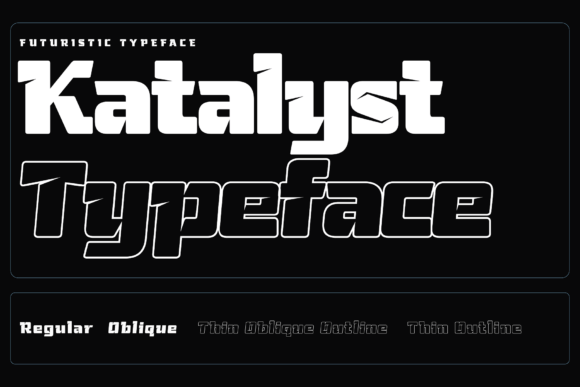 Katalyst: A Futuristic Typeface for High-Impact Campaigns