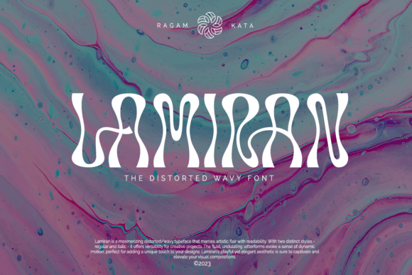 Lamiran: A Whimsical Display Font for Joyful Designs