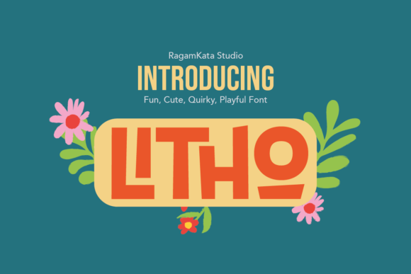 Litho Display Font for Small Business Branding