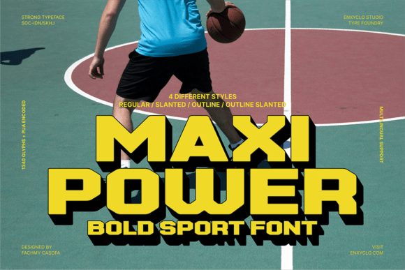 Maxipower Font for Bold, Energetic Handmade Branding