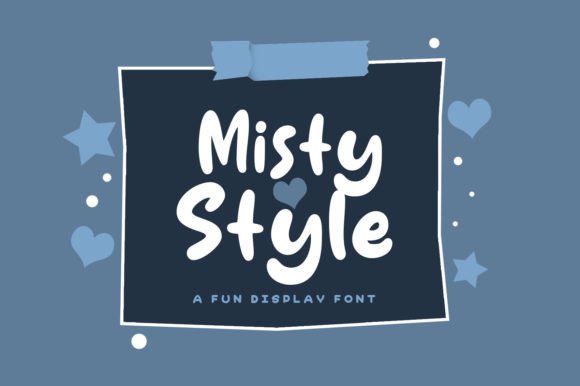 Misty Style Font: Playful Display Fonts for Handmade Creators