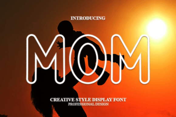 Mom: A Cool and Modern Display Font for Thoughtful Design