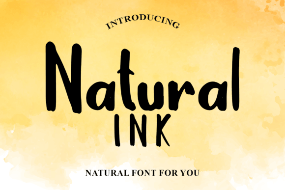 Natural Ink Font for Modern Digital Projects
