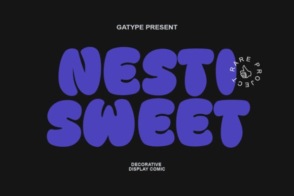 Nesti Sweet: A Friendly Display Font for Creative Projects
