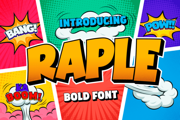 Raple: A Thick and Joyful Display Font for Campaign Impact