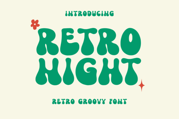 Retro Night Display Font for Joyful Branding