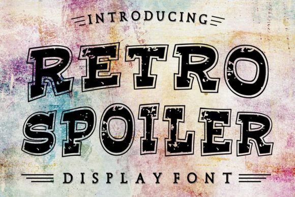 Retro Spoiler: A Grunge Display Font That Elevates Real Business Branding