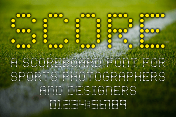 Score Font: A Bold Display Font for Sports Brands