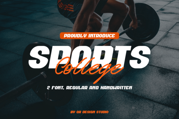 Sports College Font: Bold Display Typeface for Crafters