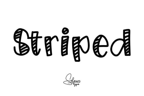 Striped: A Fun and Quirky Display Font for Creative Projects