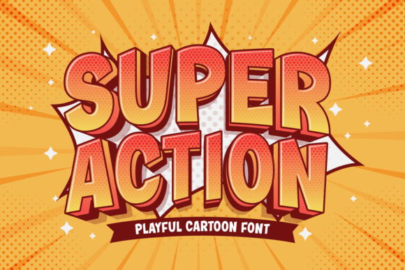Super Action Font for Playful Digital Branding