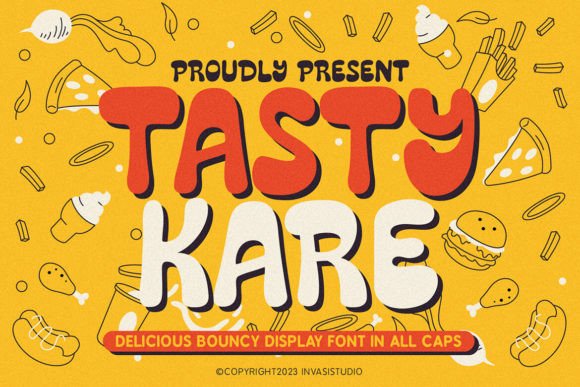 Tastykare: A Playful Display Font for Food-Lovers and Lifestyle Creators
