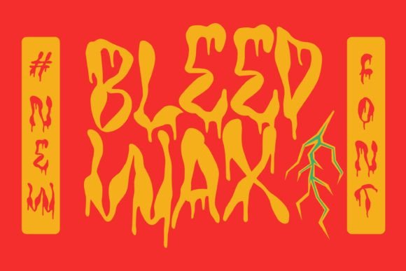 Tf Bleedwax: A Spine-Chilling Display Font for Halloween Web Design