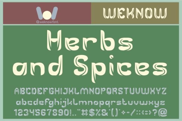 The Herbs and Spices Display Font for Brand Identity Projects