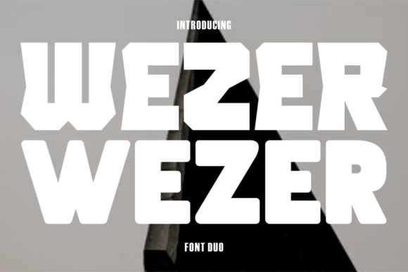 Wezer: A Bold Display Font Duo for Editorial Identity